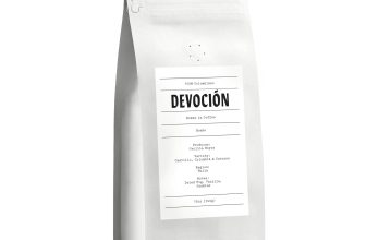 Devoción coffee bag connected to the brand’s one-percent Impact Fund.